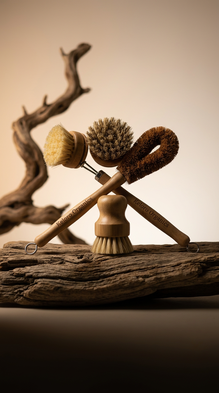 AI product shot of Plastic-Free Kitchen Essentials Set