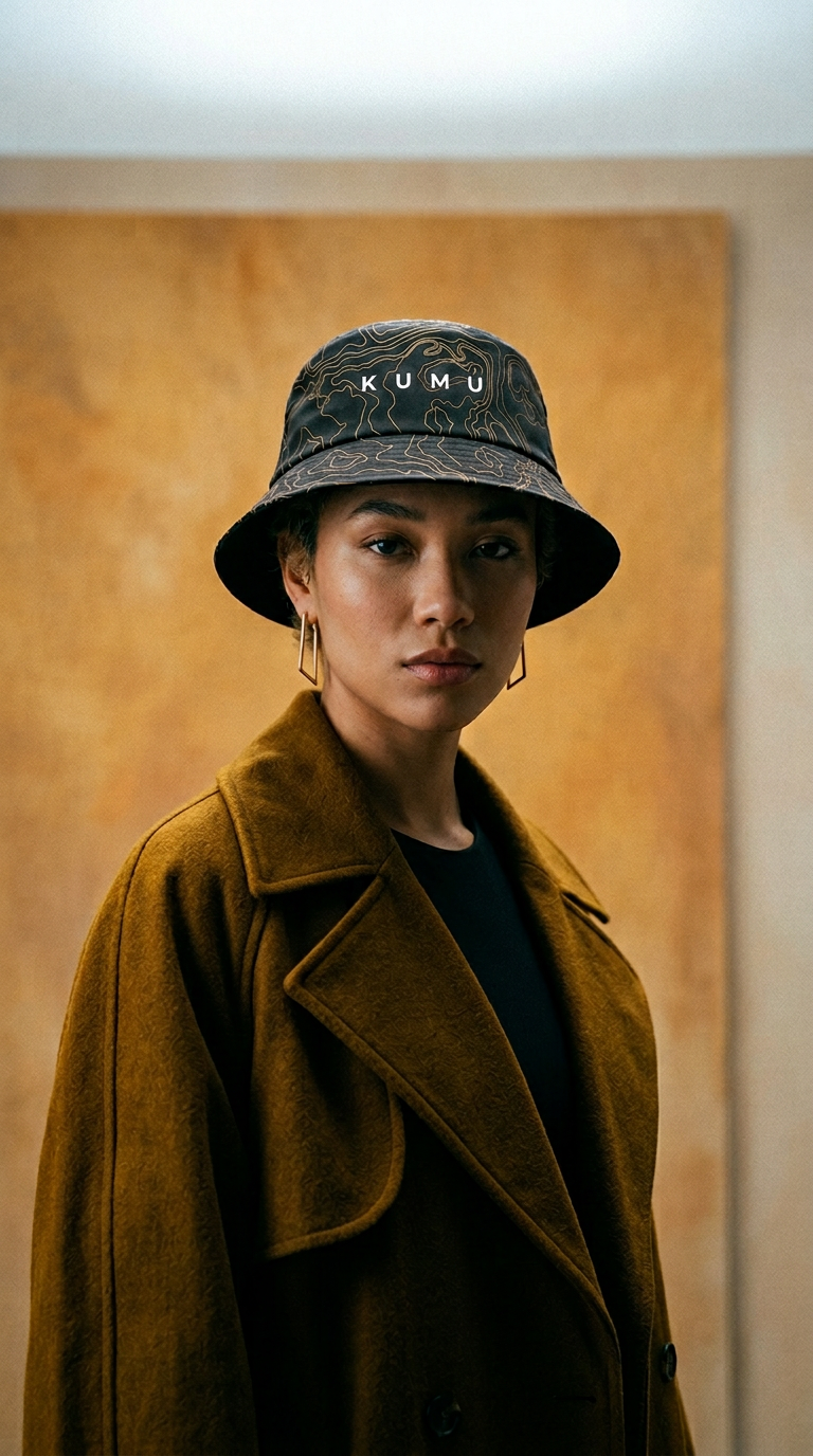 AI product shot of Contour Bucket Hat