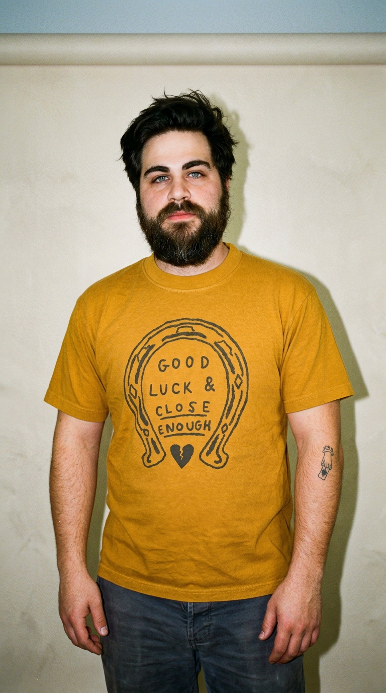 AI product shot of Close Enough Shirt