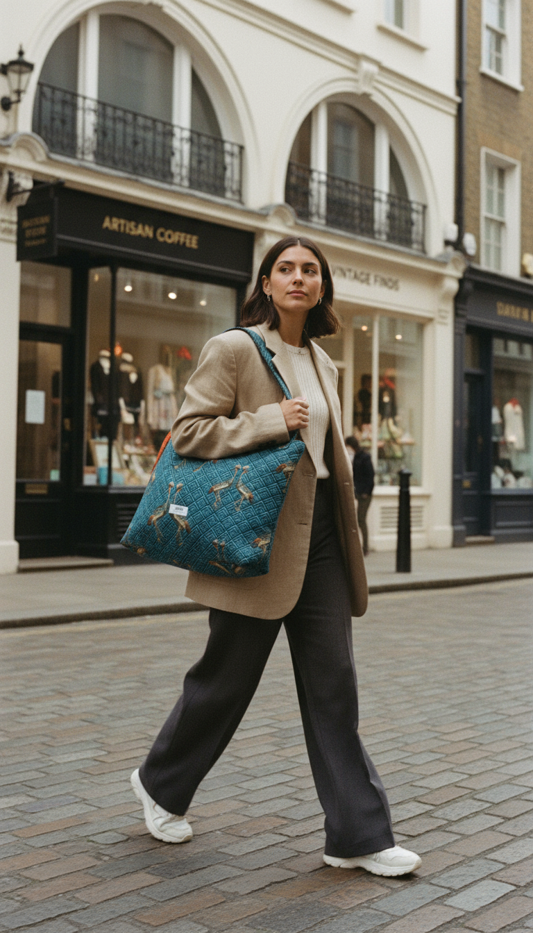 AI product shot of Crane diaper bag