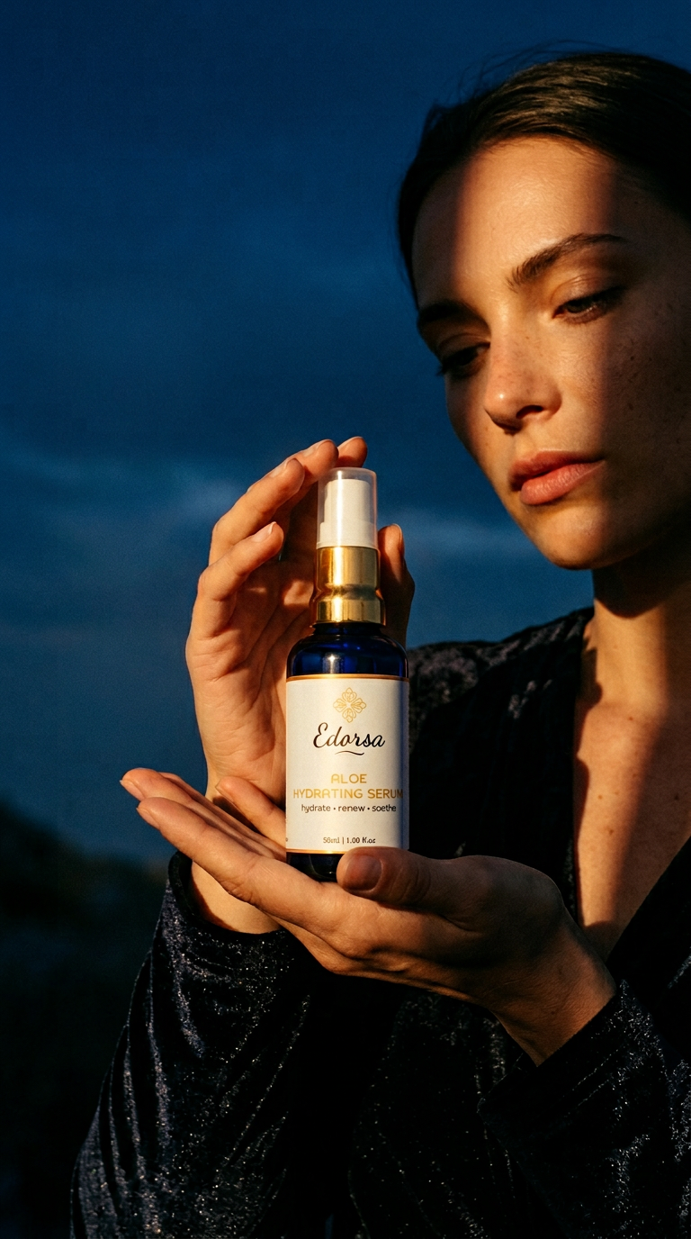 AI product shot of Aloe Hydrating Serum SIGNATURE Multi Award – Winning