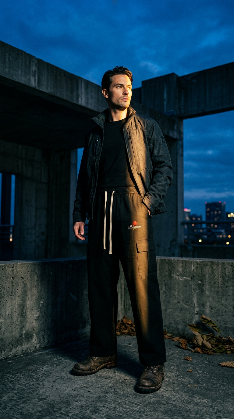 AI product shot of Rosemann Ave. Straight-Leg Cargo Pants