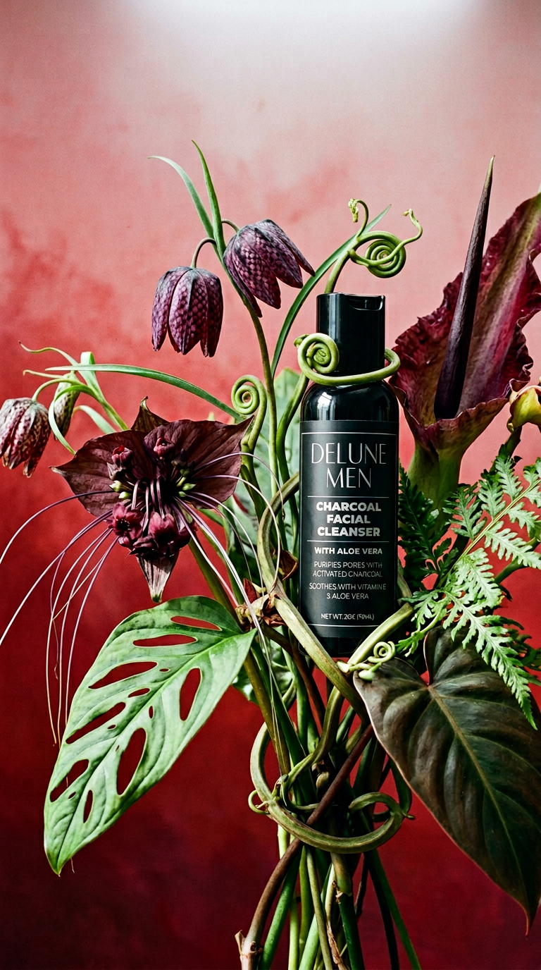 AI product shot of Charcoal Facial Cleanser