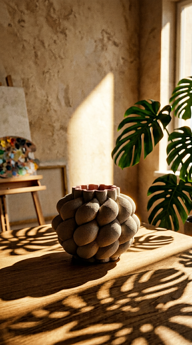 AI product shot of Nuvola vas