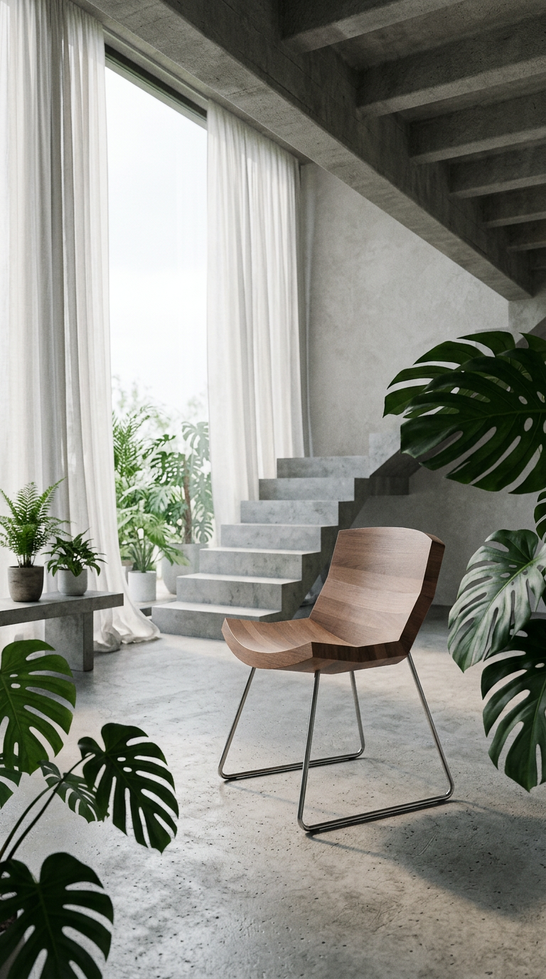 AI product shot of Chunk chair