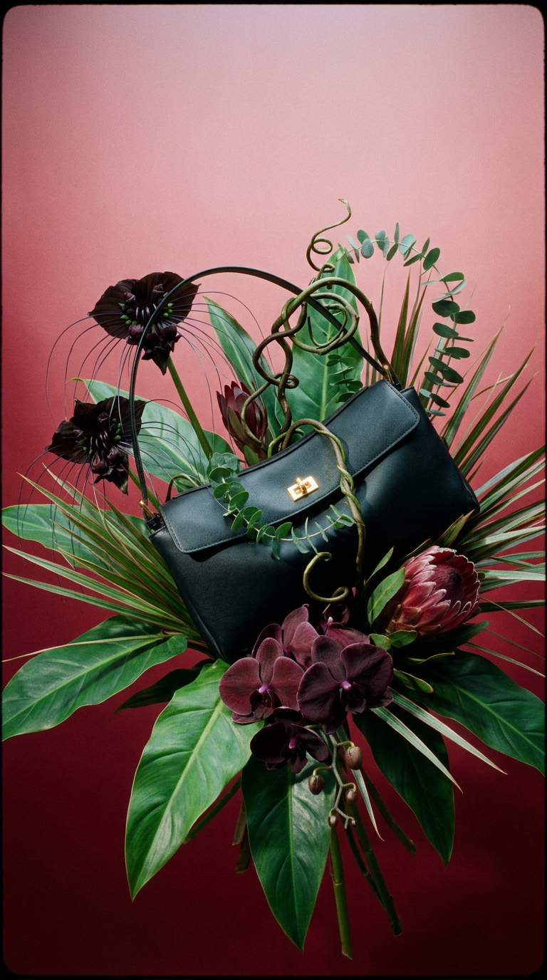 AI product shot of Valentina Bag - Black