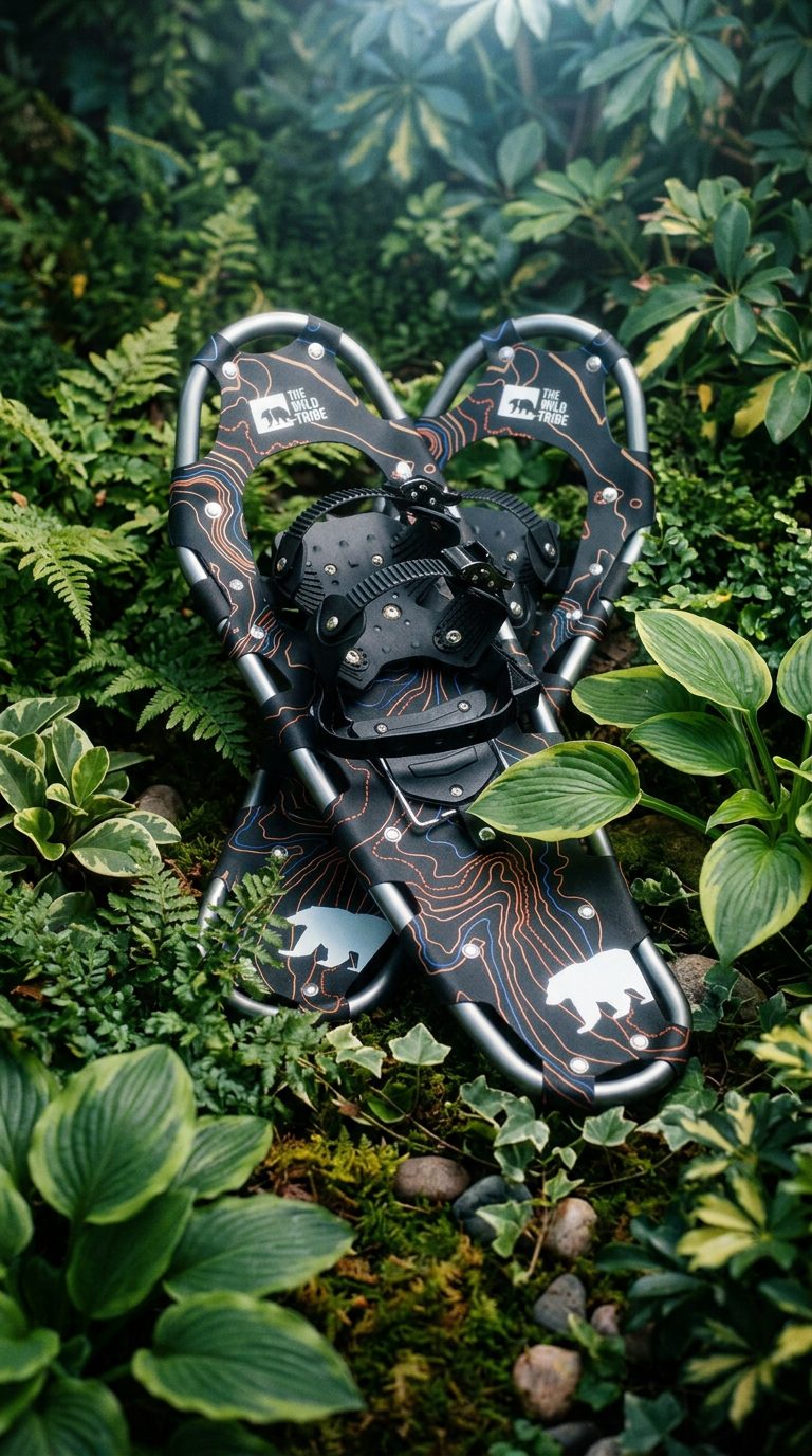 AI product shot of Kootenay Snowshoes: Traverse Winter Terrains with Precision & Style!