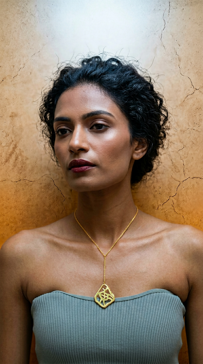 AI product shot of TALA NECKLACE