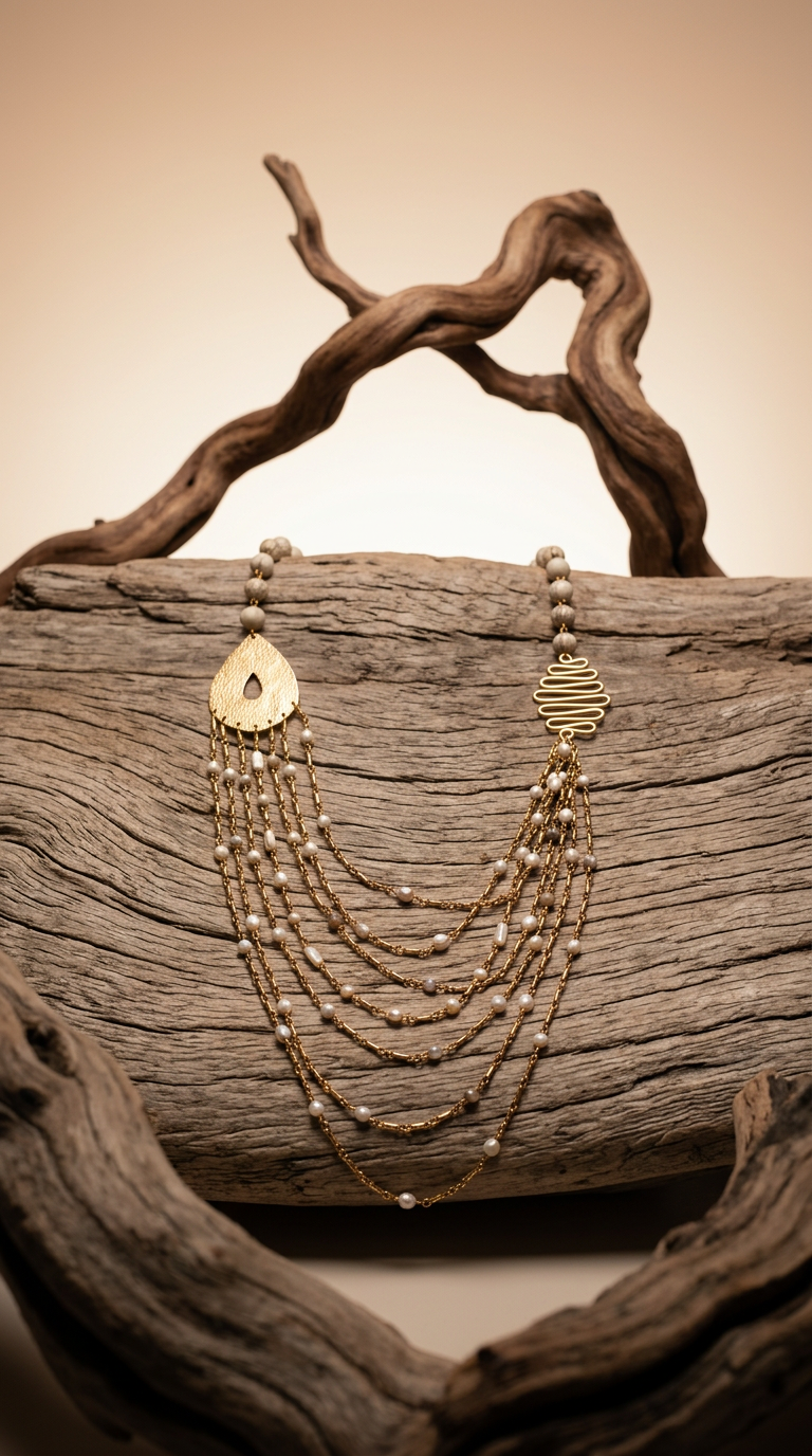 AI product shot of NAKIA NECKLACE