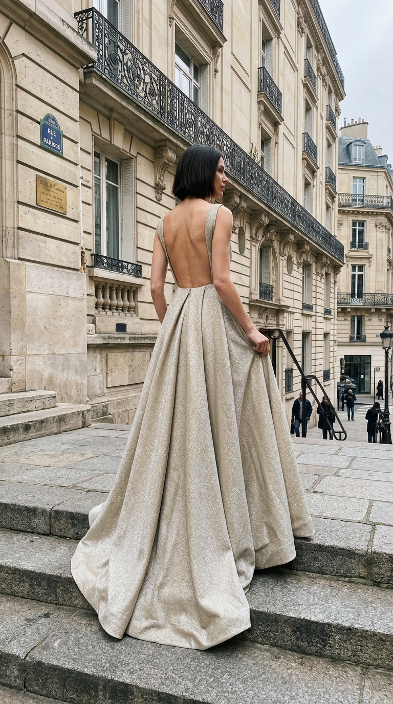 AI product shot of Mocha Gown