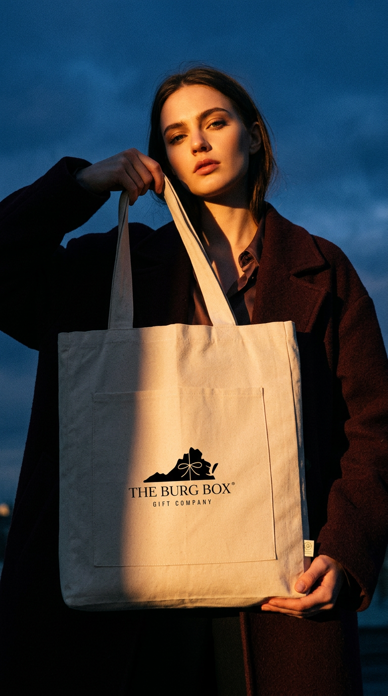 AI product shot of Burg Box Market Tote