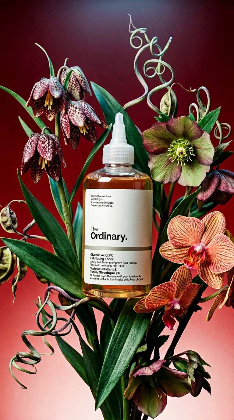 AI product shot of THE ORDINARY Glycolic Acid 7% Exfoliating Toner