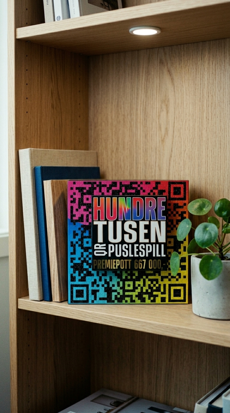 AI product shot of Lotteri-puslespill