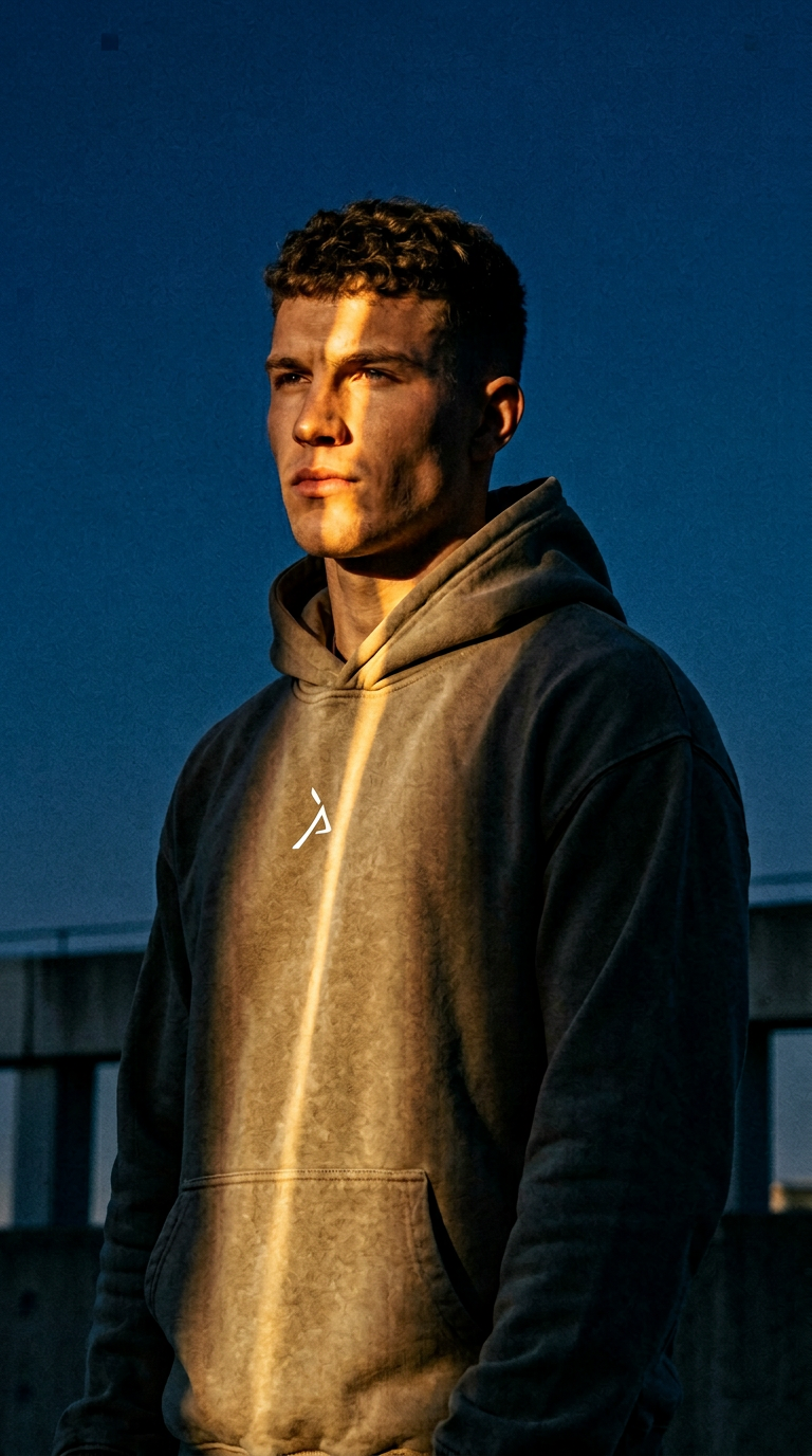 AI product shot of Mammoth and Monk - Hoodie Light Green