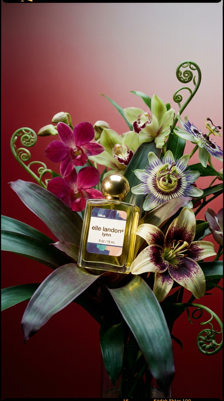 AI product shot of Lynn Fragrance