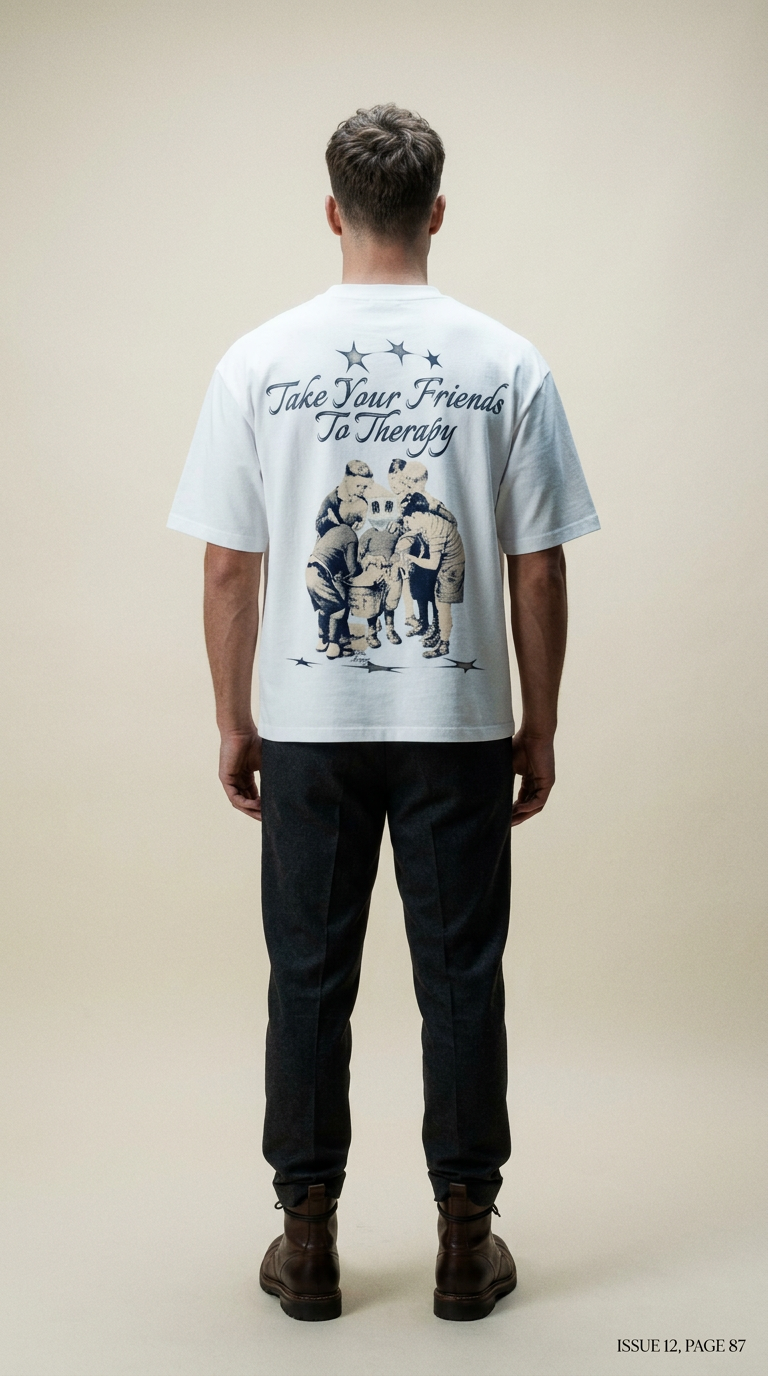 AI product shot of Take Your Friends Tee