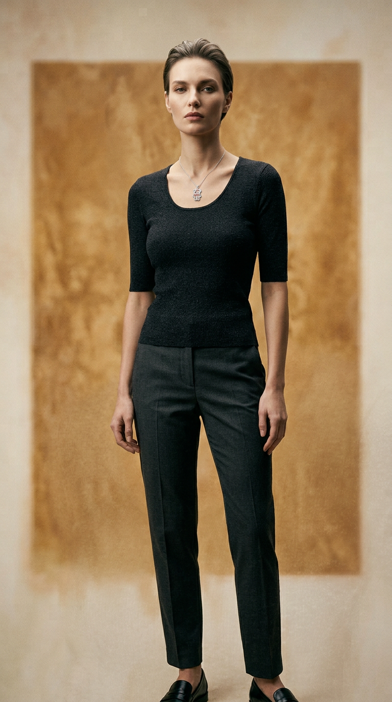 AI product shot of 925 Sterling Silver Teddy Bear Necklace Pink Bow & CZ Stones