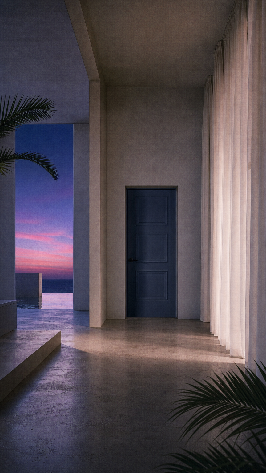 AI product shot of Interior doors