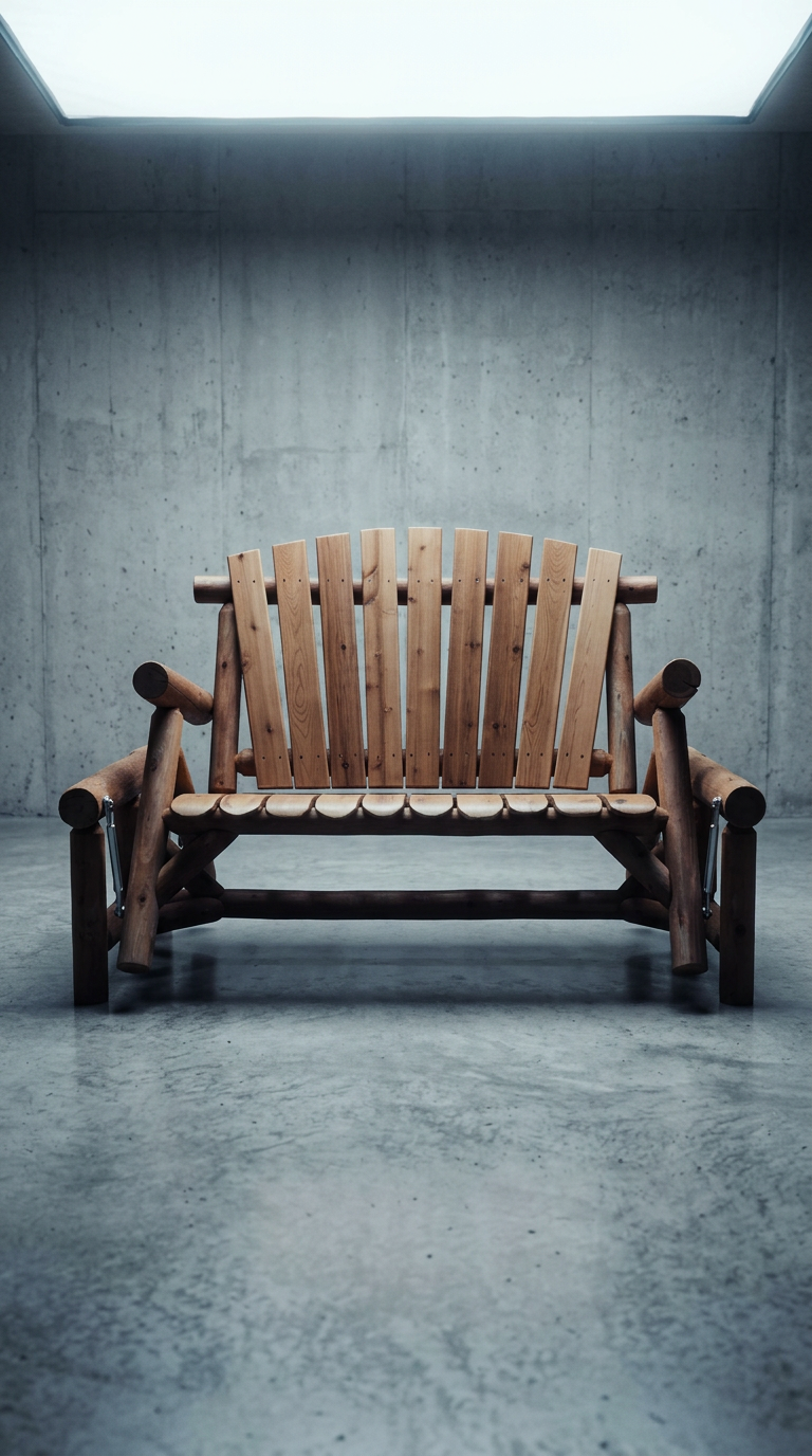 AI product shot of Cedar Log Glider