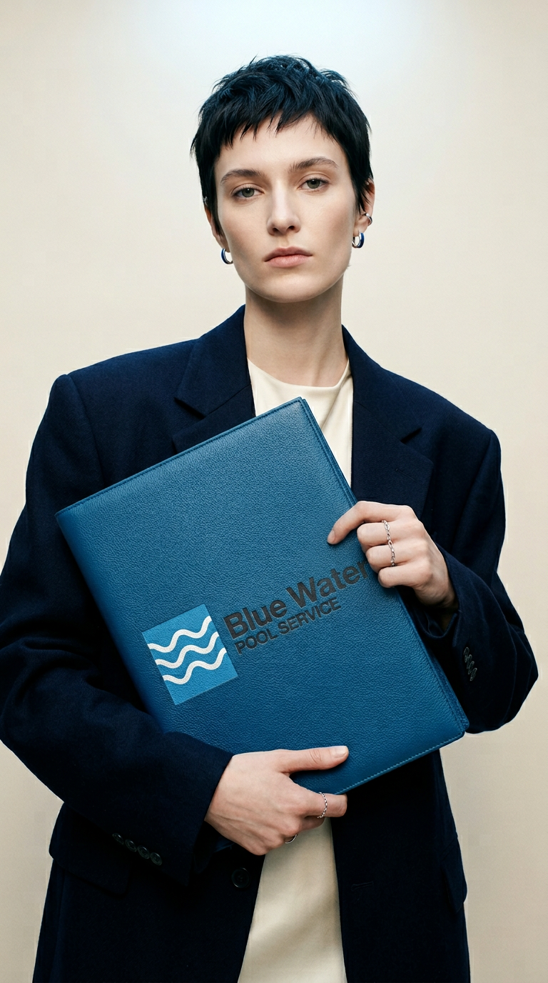 AI product shot of Blue Water Pool Service