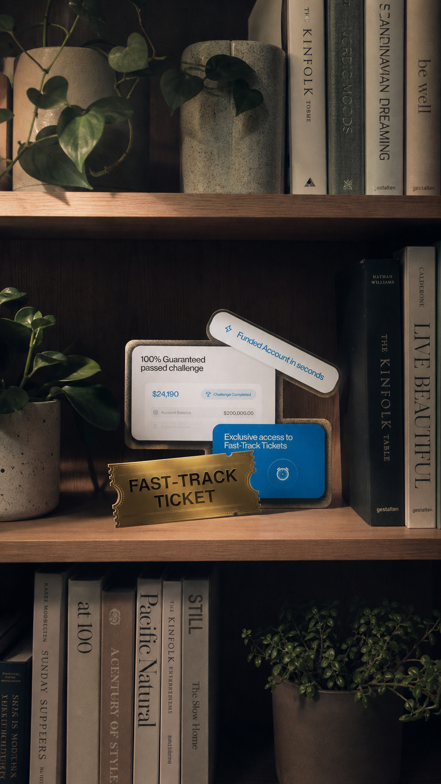 AI product shot of AquaFunded Pro Trader Fast-Track