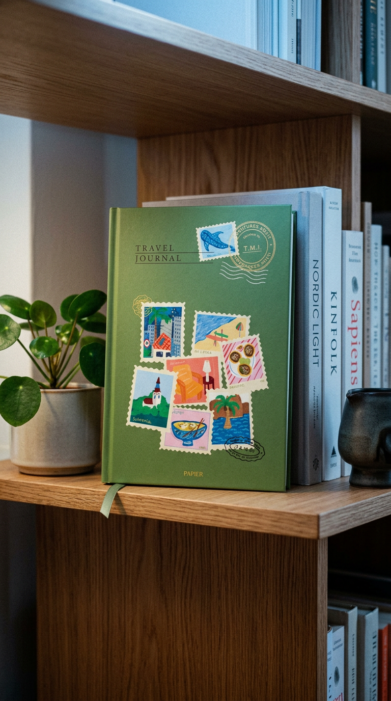 AI product shot of Adventure Travel Journal