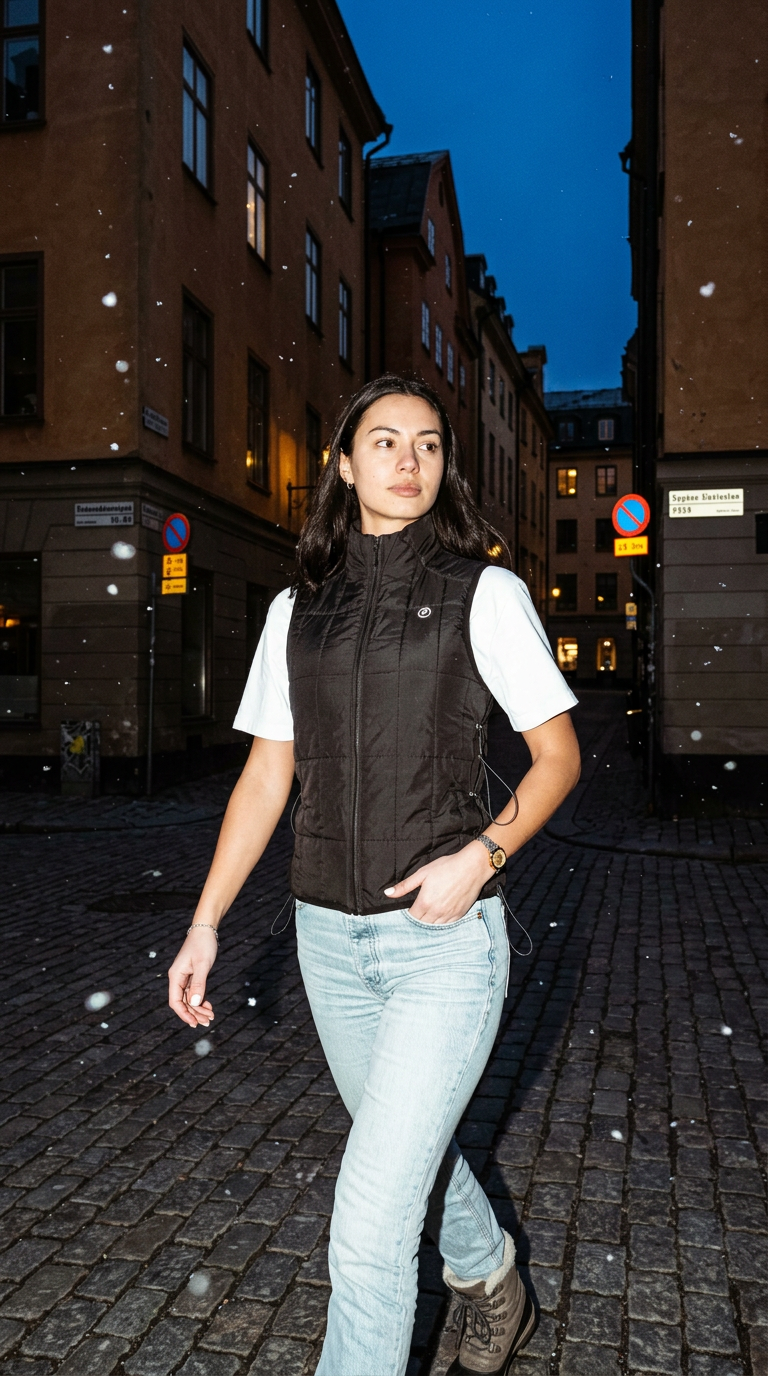 AI product shot of Glacier Vest - Our new cooling vest