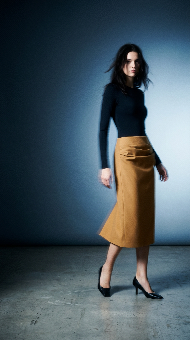 AI product shot of Pernilla skirt in cotton