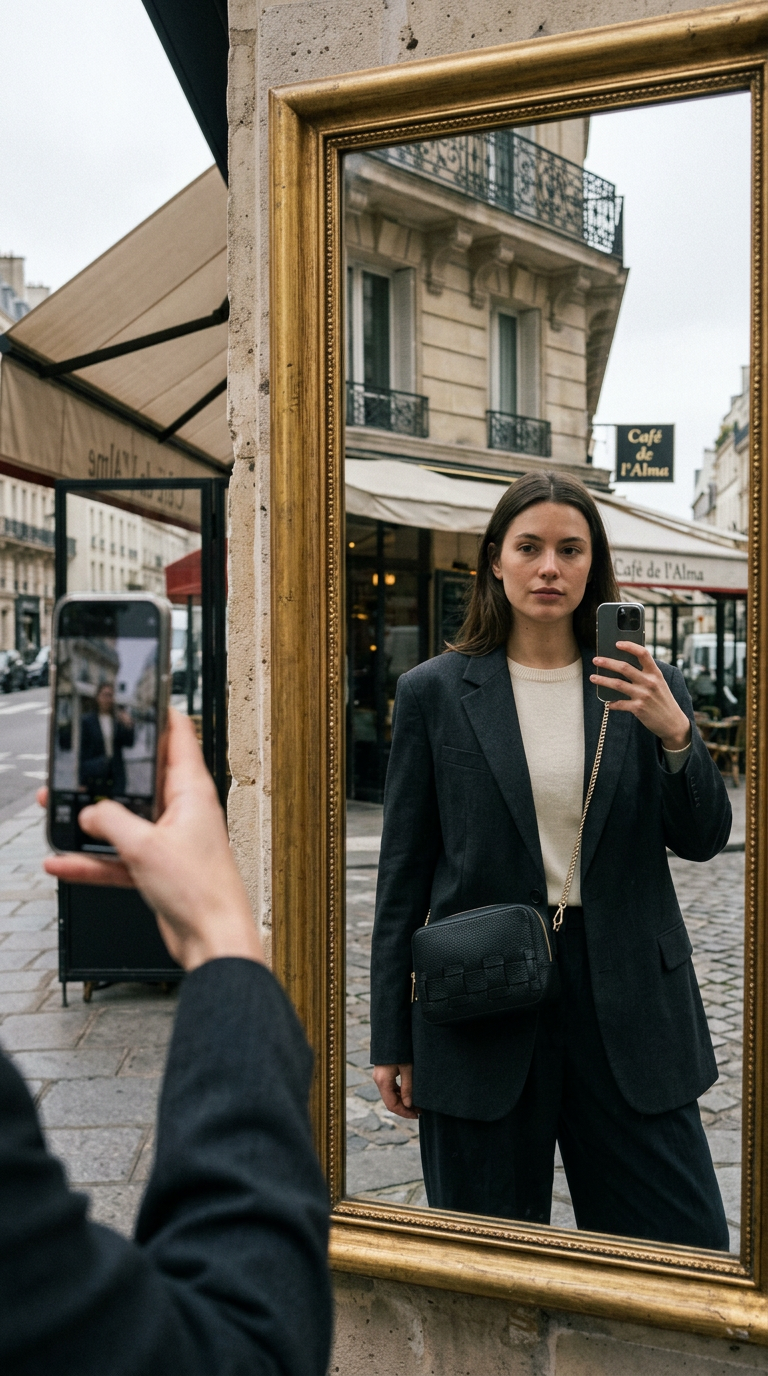 AI product shot of London Crossbody - Black