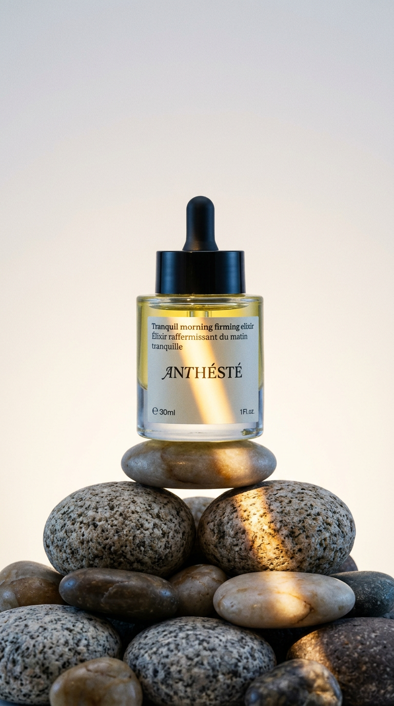 AI product shot of Tranquil Morning Firming Elixir | ANTHÉSTÉ Face Oil