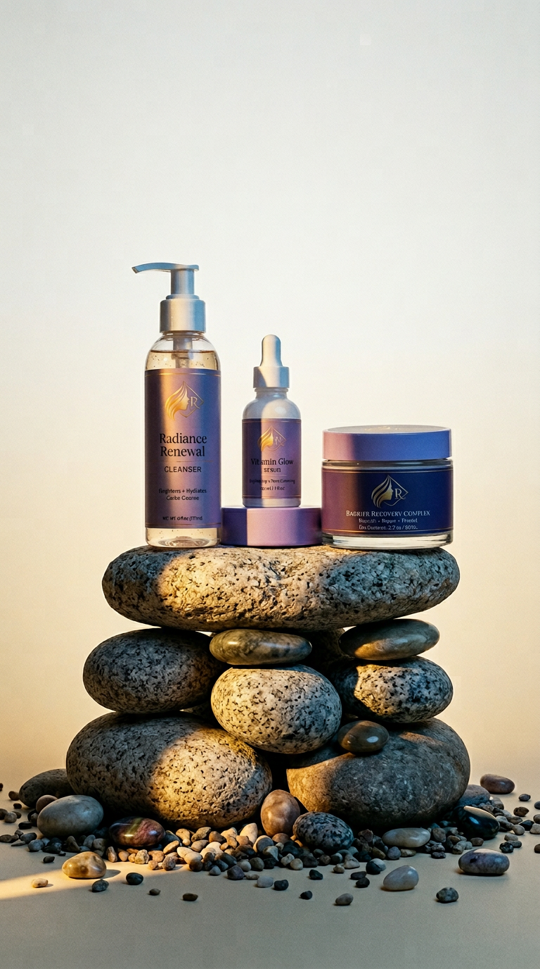 AI product shot of ROCHYNE Skincare