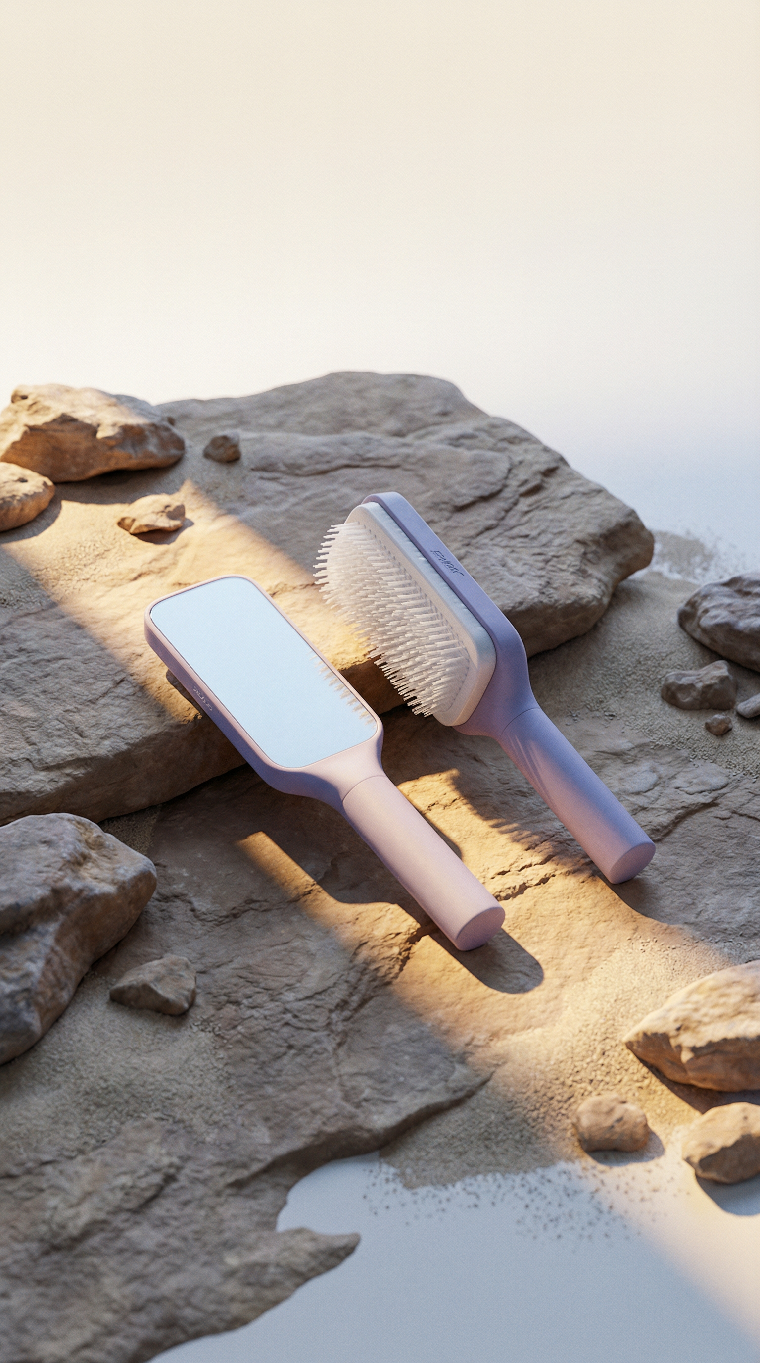 AI product shot of מתנקה משיער בסיבוב אחד | מברשת השיער של PALORO
