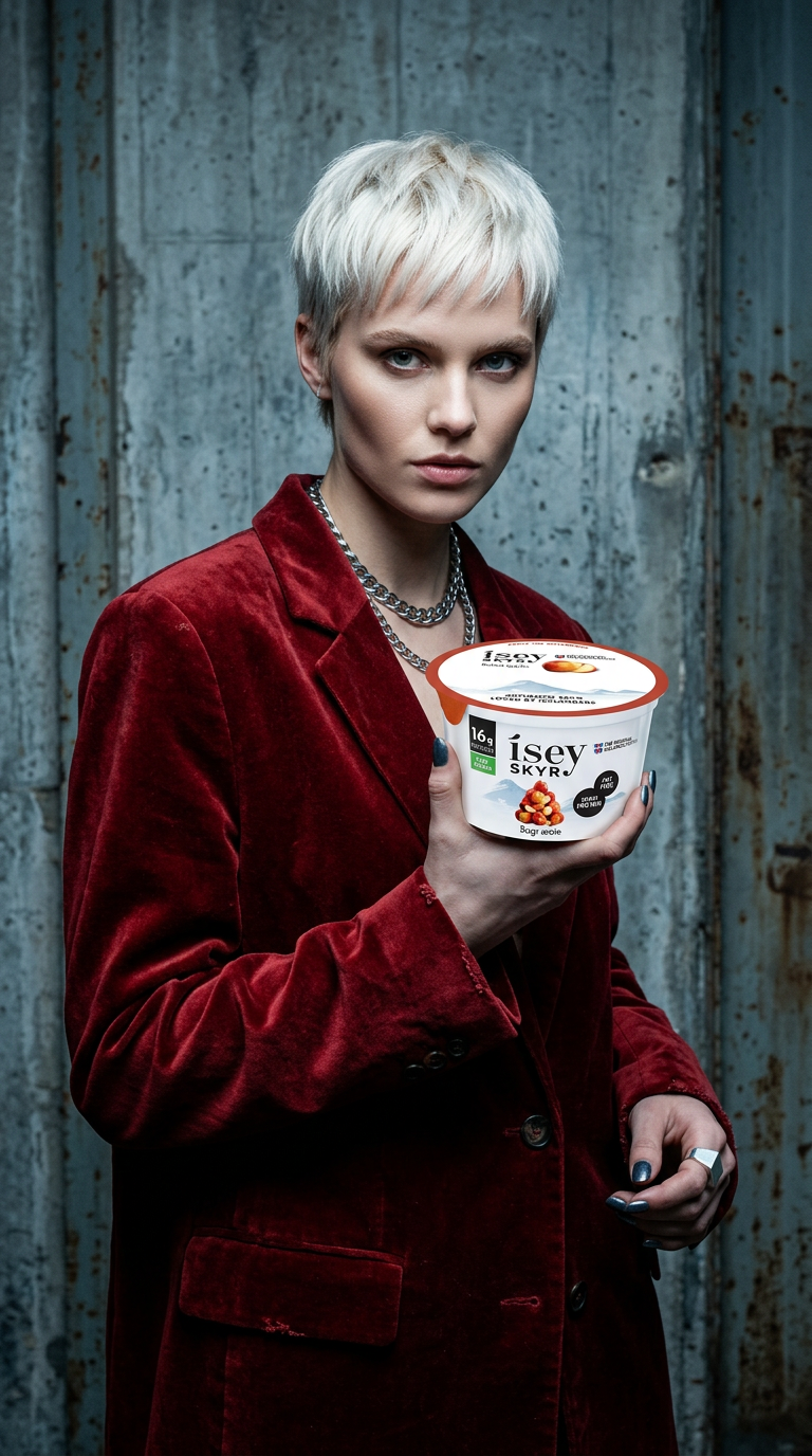 AI product shot of Bagt æble