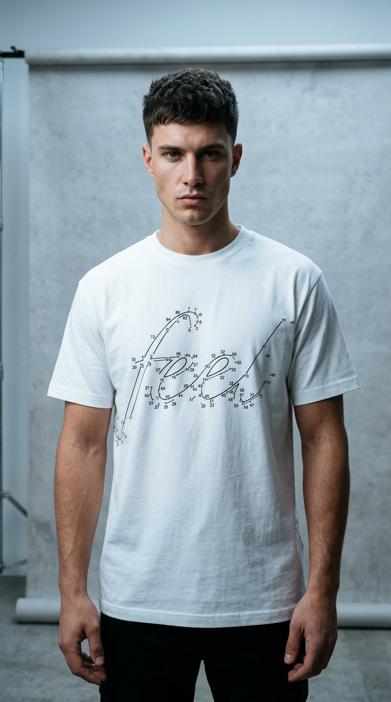 AI product shot of Cotton jersey t-shirt