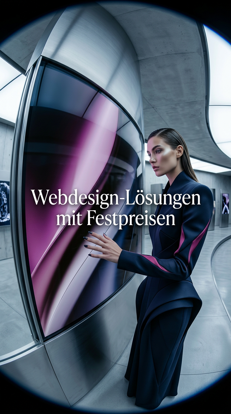 AI product shot of Webdesign-Lösungen mit Festpreisen