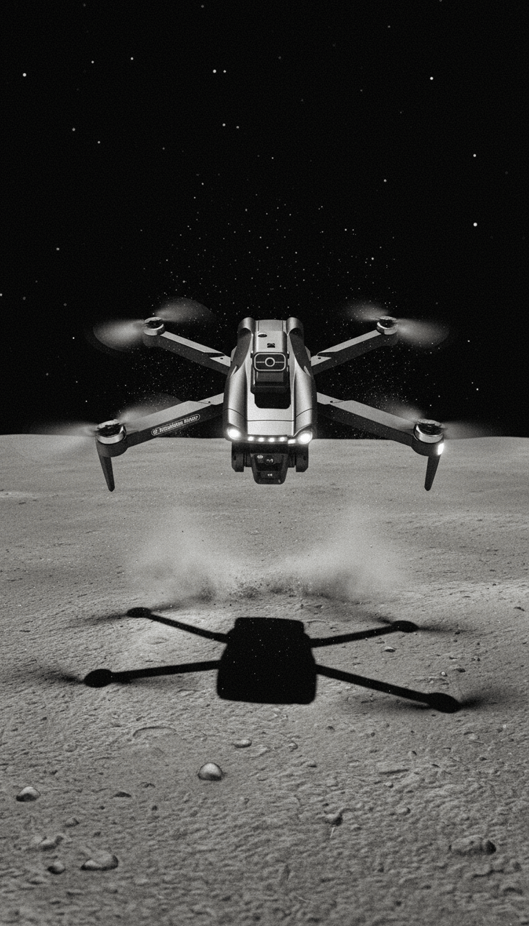 AI product shot of New For Xiaomi V198 GPS MAX Drone with 8k professional HD camera 5G WiFi Brushless laser barrier avoidance Folding quadcopter