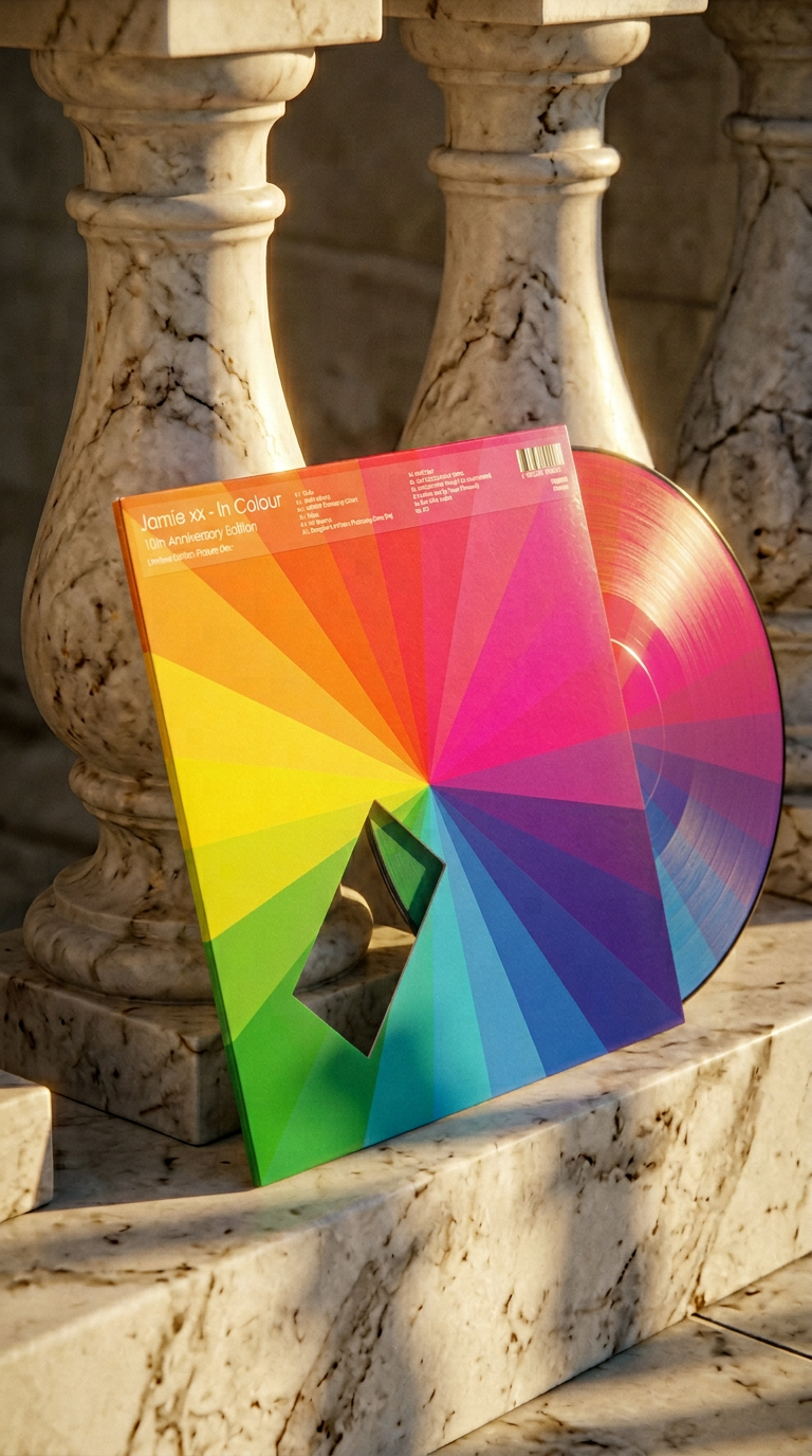 AI product shot of In Colour 10th Anniversary Picture Disc LP