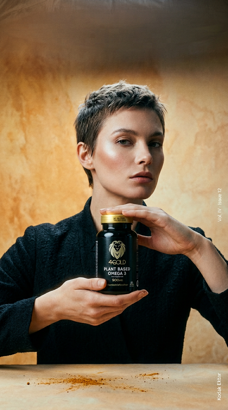 AI product shot of Plant Based Omega 3