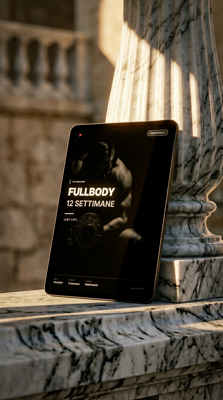 AI product shot of FULL BODY PRINCIPIANTI