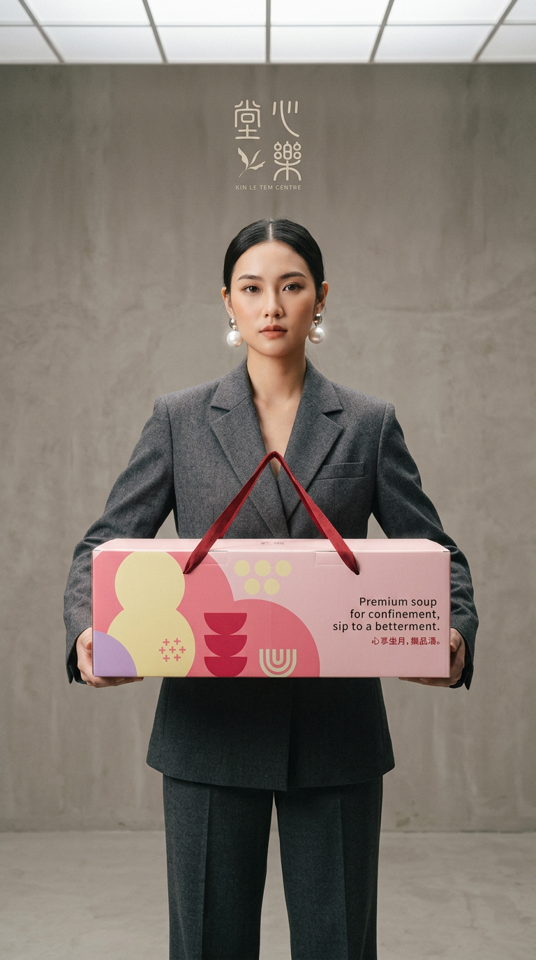 AI product shot of 28-Days Premium Confinement Soup Package