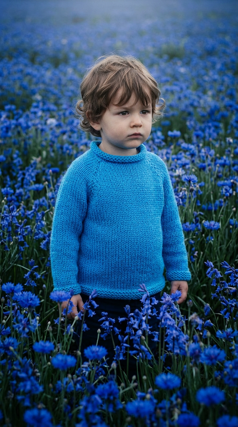 AI product shot of Chunky Knit Baby Sweater