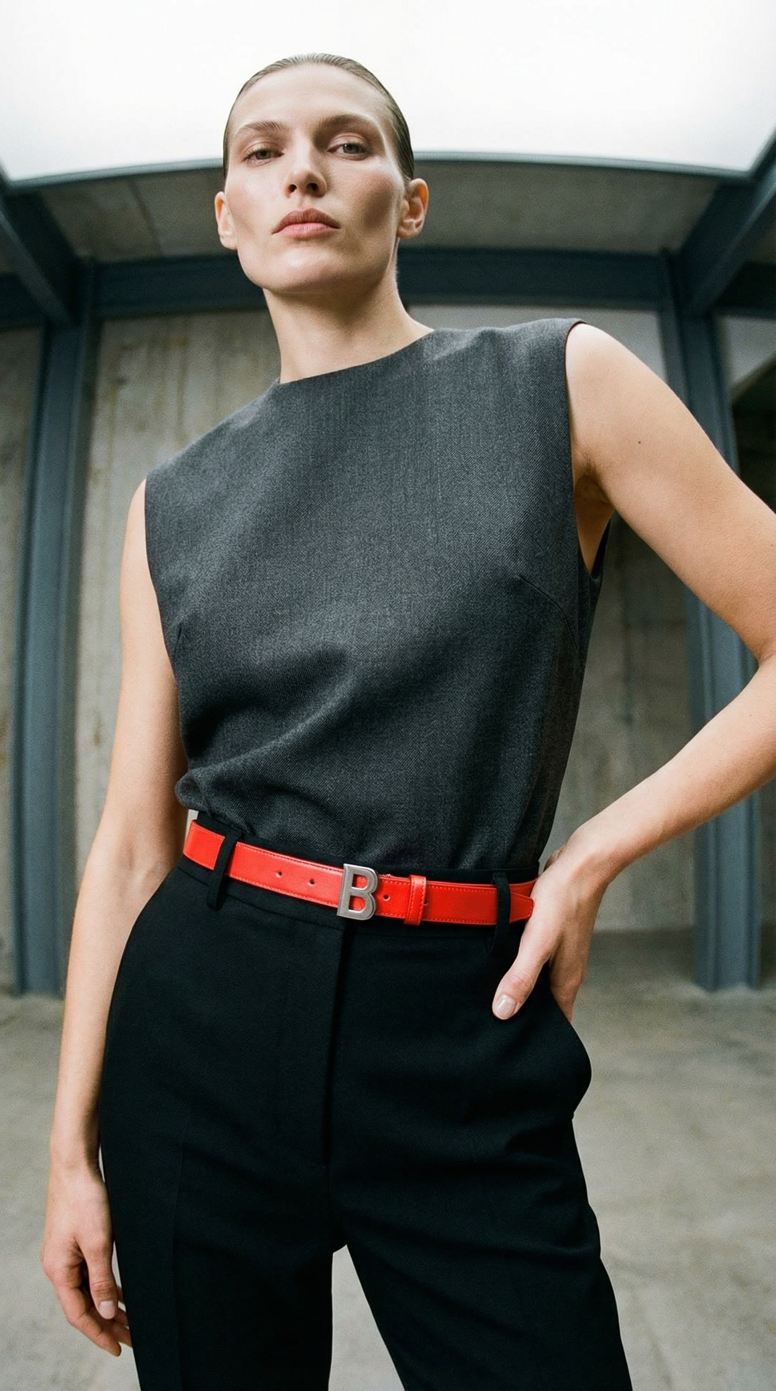 AI product shot of B Thin Belt