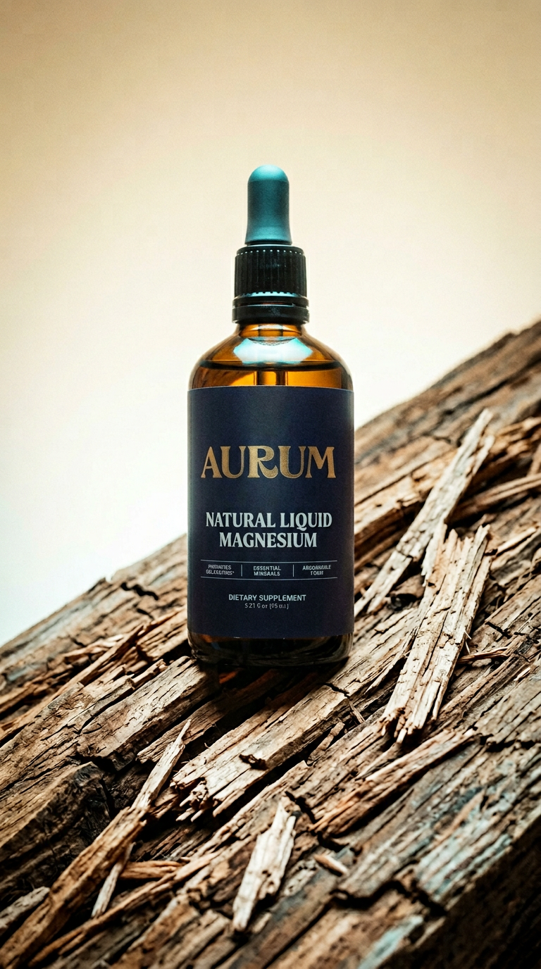 AI product shot of Natural Liquid Magnesium