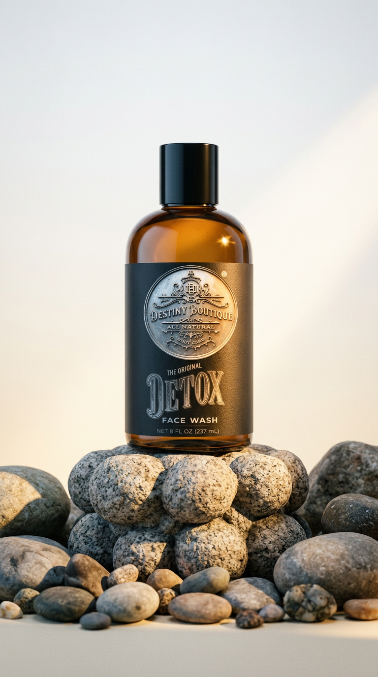 AI product shot of Destiny Boutique Charcoal Facial DETOX