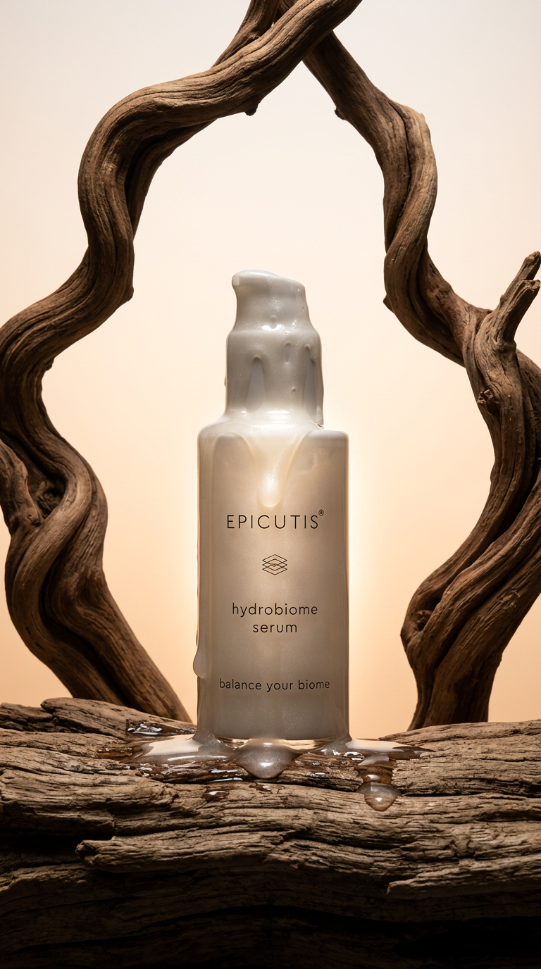 AI product shot of Epicutis Hydrobiome Serum