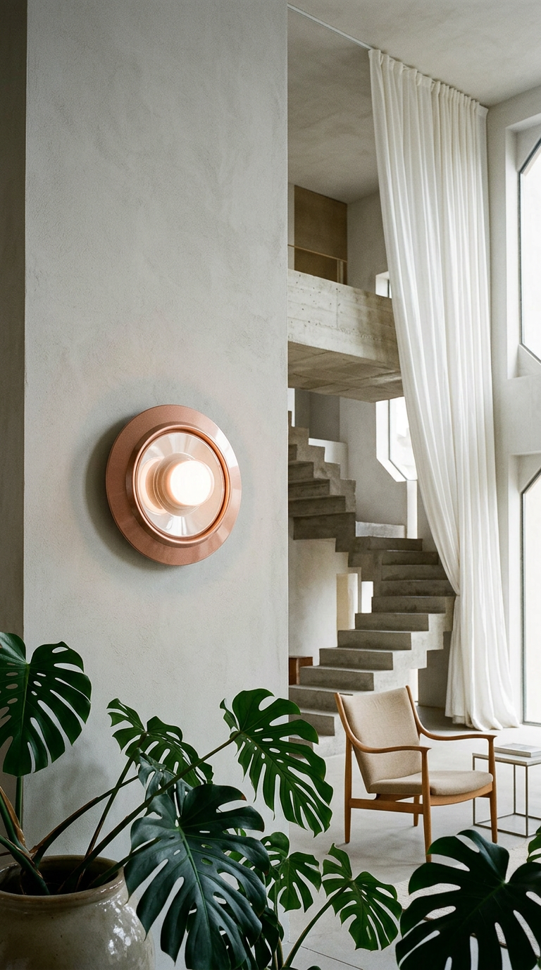 AI product shot of Lampada da parete in ceramica Voilà