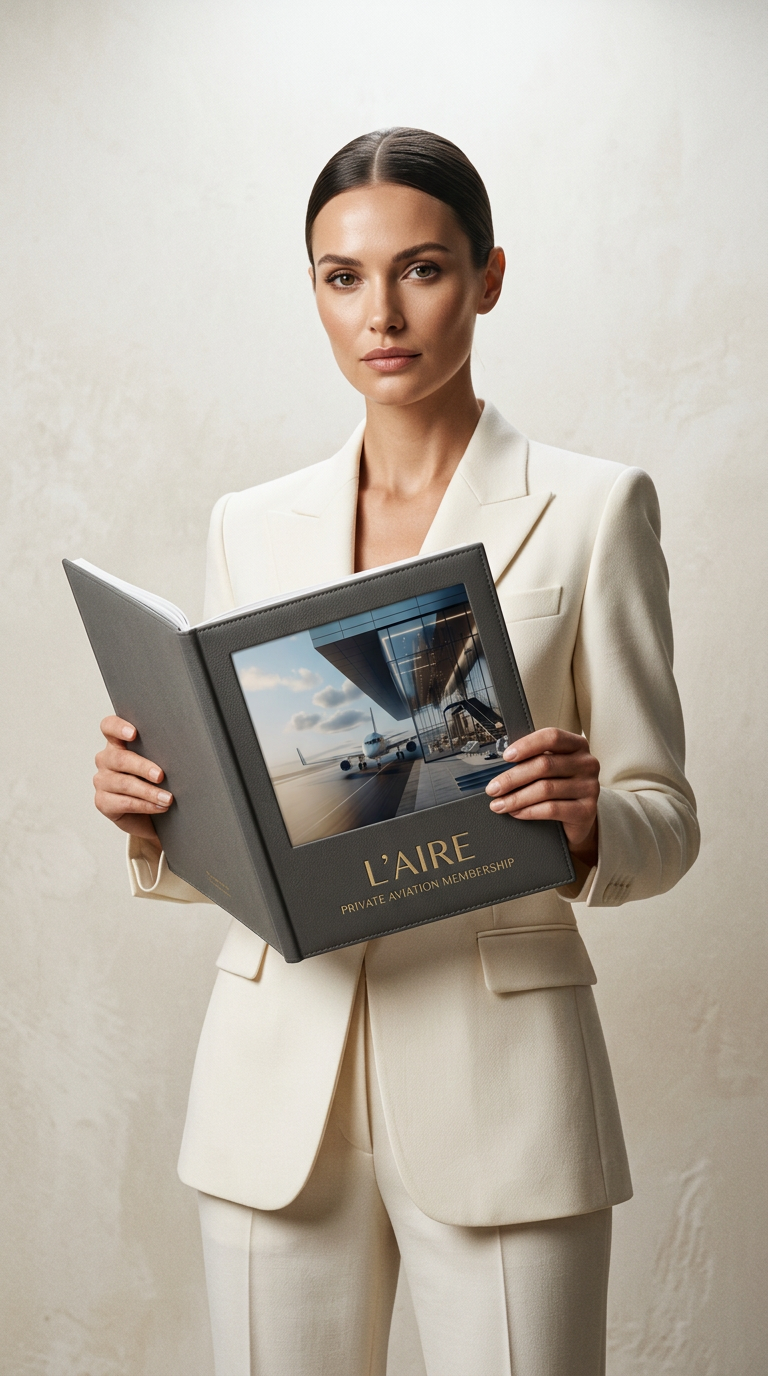 AI product shot of L’AIRE Private Aviation Membership