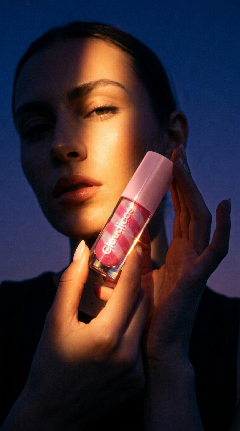 AI product shot of Sugarkiss Glitter Lip Gloss