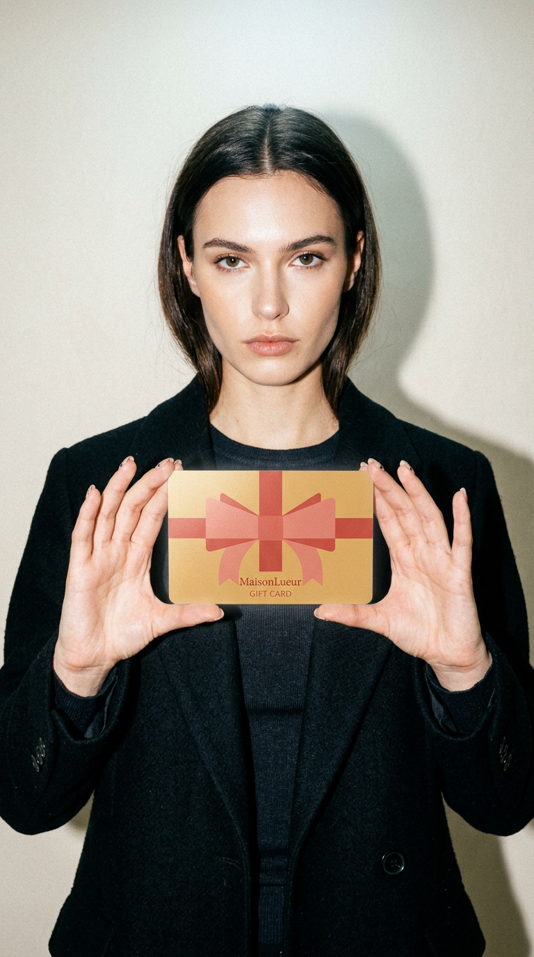 AI product shot of MaisonLueur Gift Card