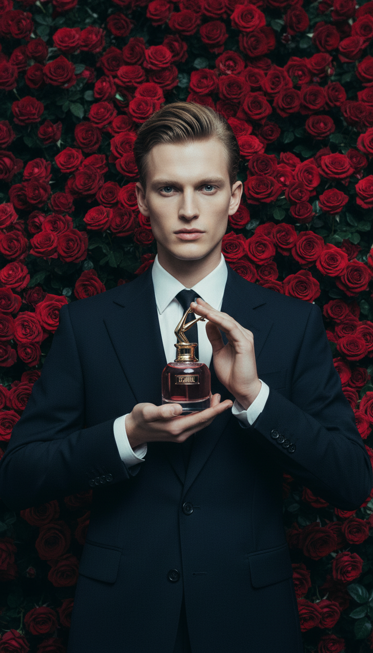 AI product shot of Jean Paul Gaultier Scandal Eau de Parfum 50ml